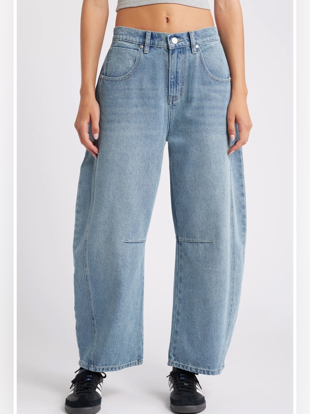 PTCL Ethical Brand Low Loose Balloon Barrel Leg Jeans Women’s Sz 25 Light Wash